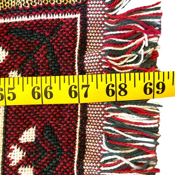 Goodwin Weavers Christmas Throw Tapestry Geese Sheep Shephards Trees 69 x 48 USA - Picture 7 of 14